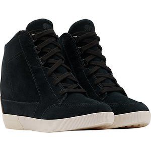 Sorel Out N About Black Waterproof Wedges Sneakers Shoes Boot Bootie